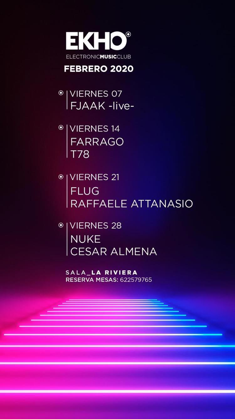 EKHO CLUB w/ Cesar Almena & Nuke -La noche de residentes- en Sala Riviera - Night Club - Sala La Riviera